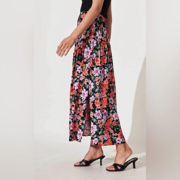 Anthropologie Bright Floral Skirt - Picture 3 of 12